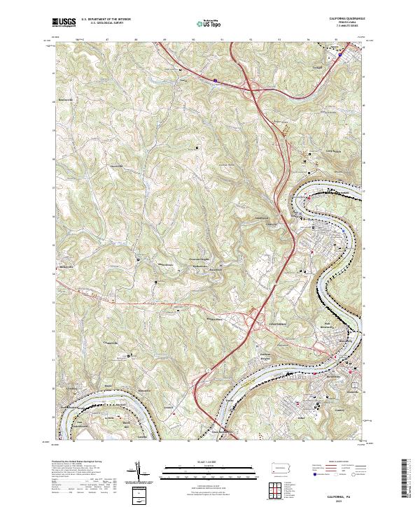 California topographic map thumbnail