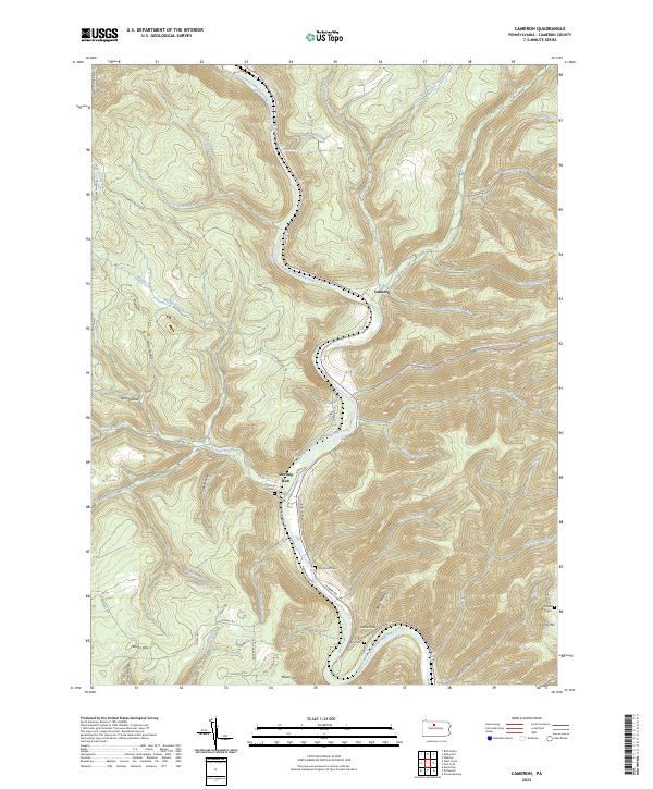 Cameron topographic map thumbnail
