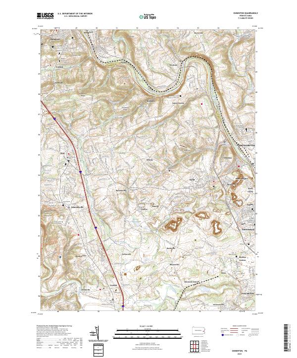 Cementon topographic map thumbnail