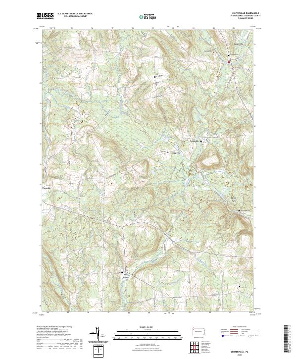 Centerville topographic map thumbnail