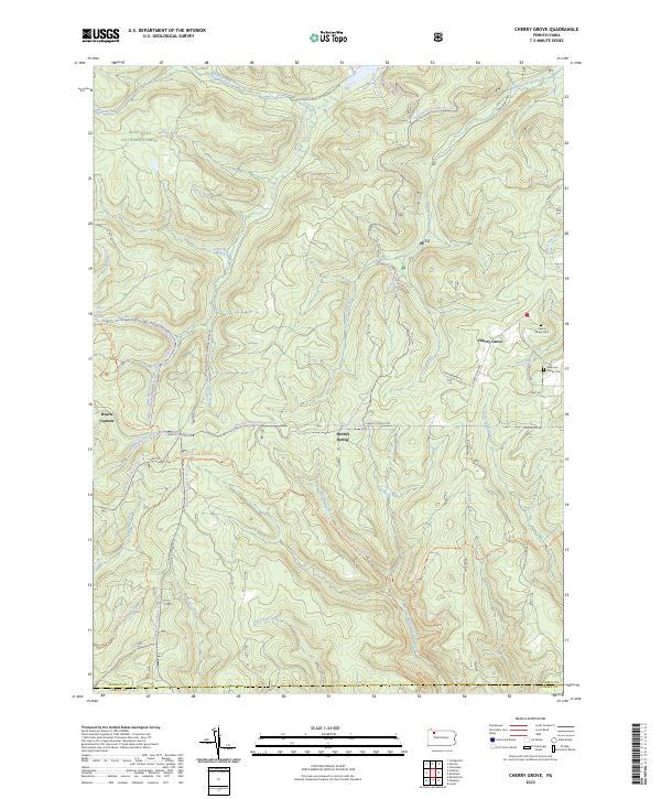 Cherry Grove topographic map thumbnail