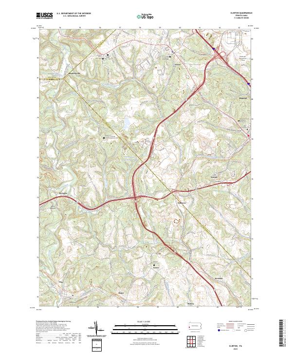 Clinton topographic map thumbnail