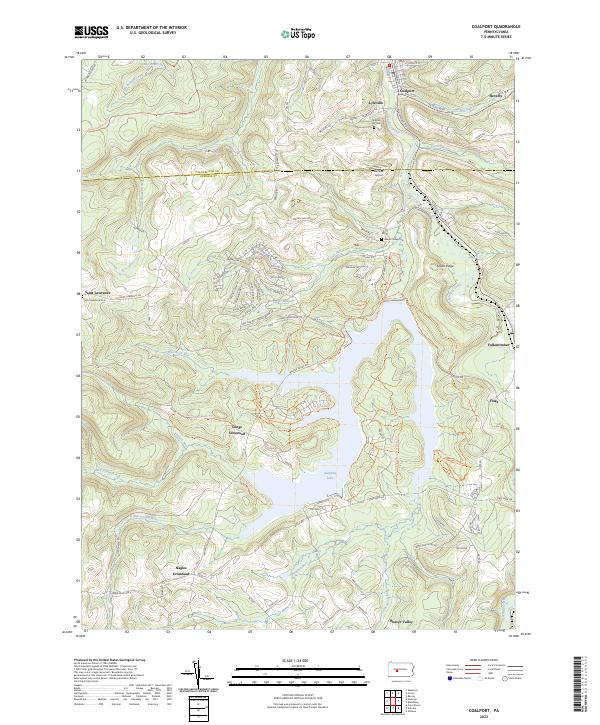Coalport topographic map thumbnail