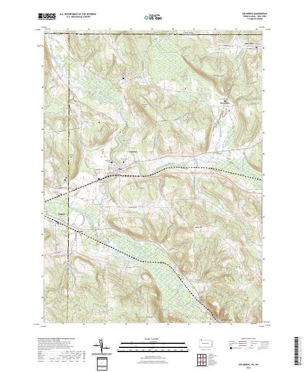 Columbus topographic map thumbnail
