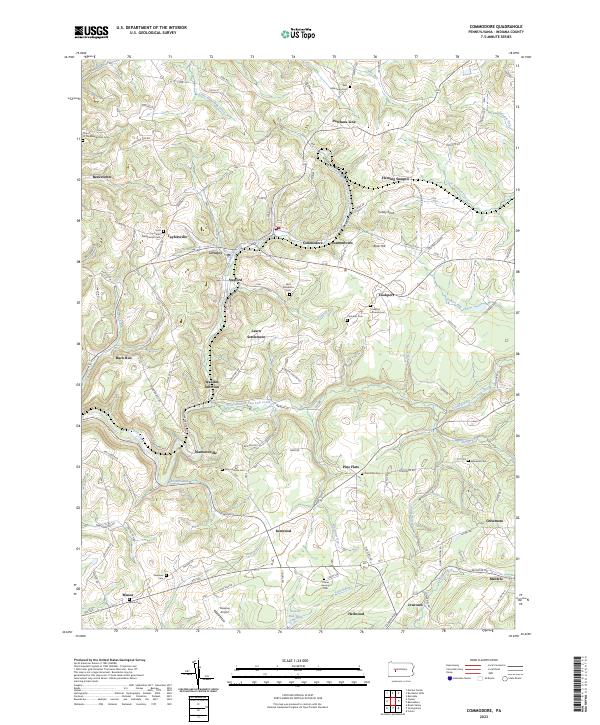Commodore topographic map thumbnail