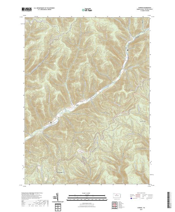 Conrad topographic map thumbnail