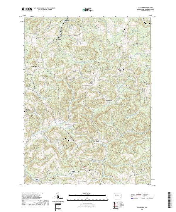 Coolspring topographic map thumbnail