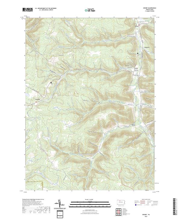 Crosby topographic map thumbnail