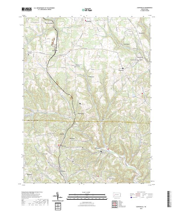 Curtisville topographic map thumbnail