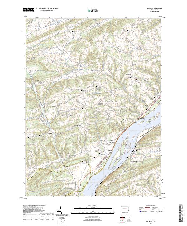 Dalmatia topographic map thumbnail