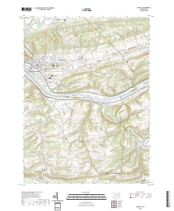 Danville topographic map thumbnail
