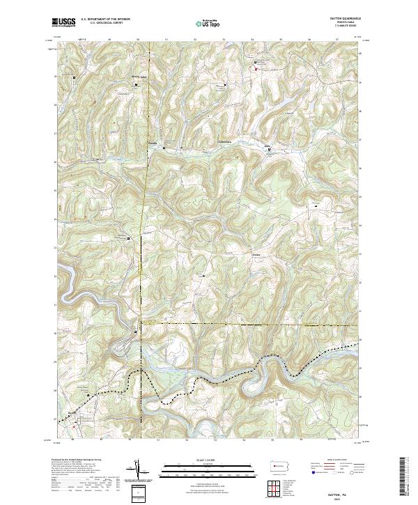 Dayton topographic map thumbnail