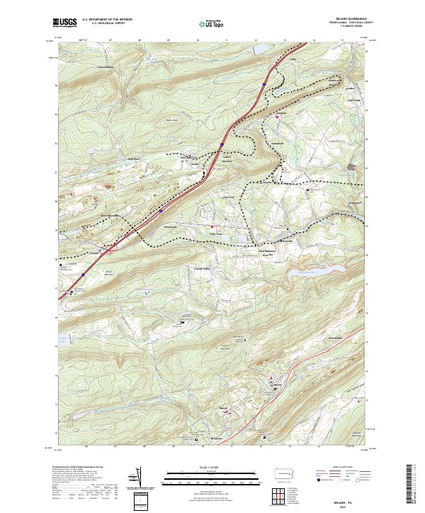 Delano topographic map thumbnail