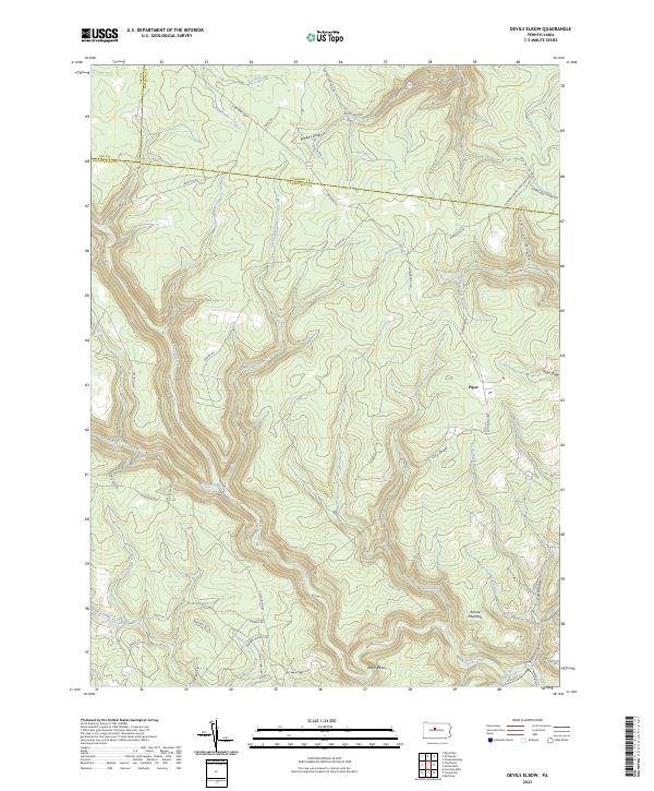Devils Elbow topographic map thumbnail