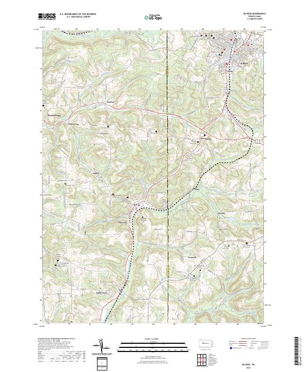 Du Bois topographic map thumbnail