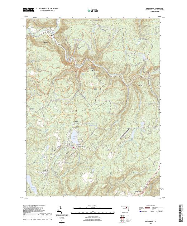 Eagles Mere topographic map thumbnail