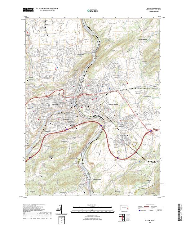 Easton topographic map thumbnail