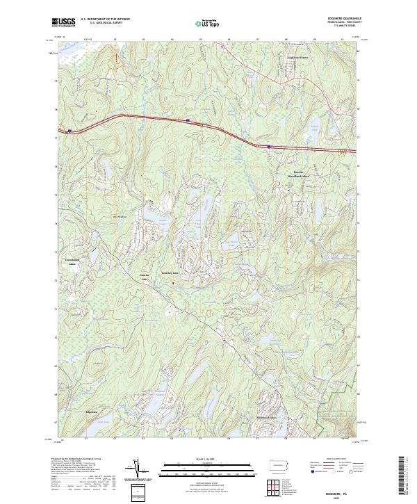 Edgemere topographic map thumbnail
