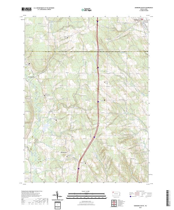 Edinboro South topographic map thumbnail
