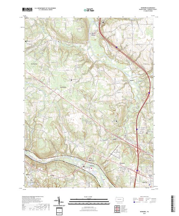 Edinburg topographic map thumbnail