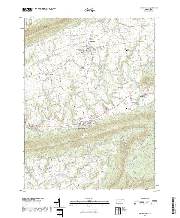 Elizabethville topographic map thumbnail