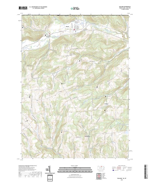 Elkland topographic map thumbnail