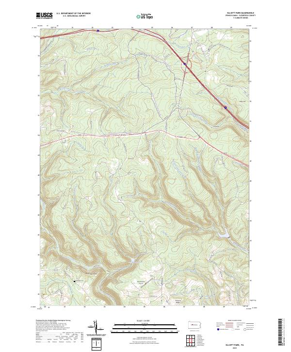 Elliott Park topographic map thumbnail