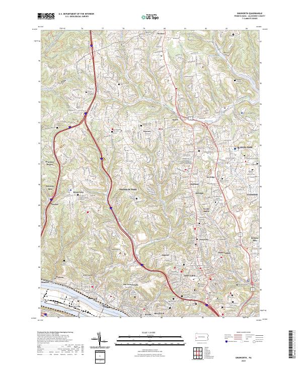Emsworth topographic map thumbnail