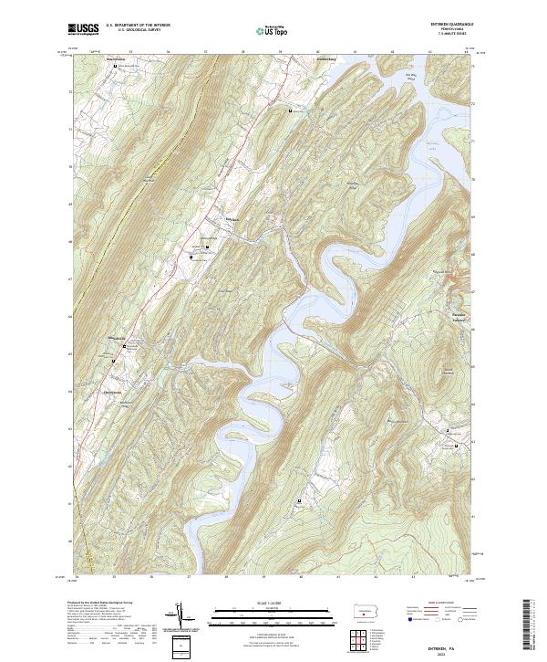Entriken topographic map thumbnail