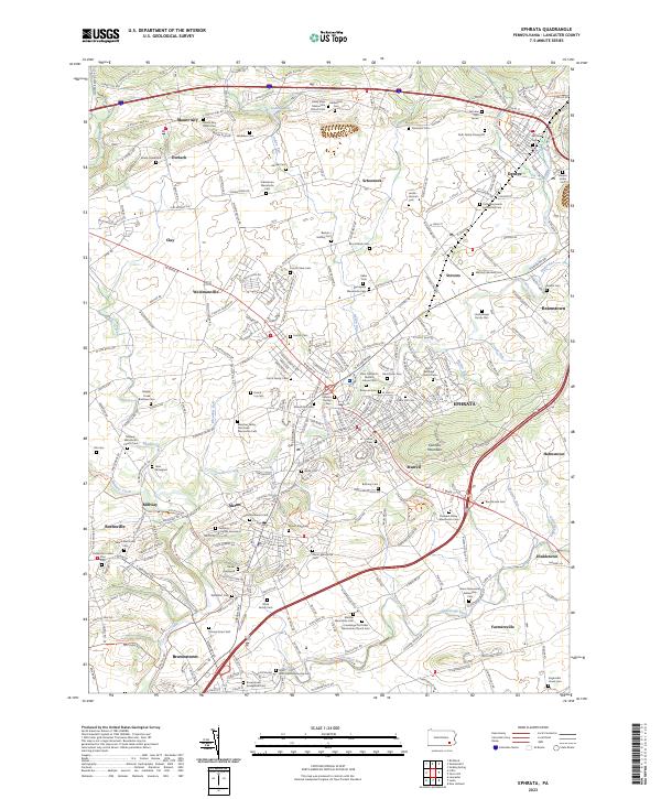 Ephrata topographic map thumbnail