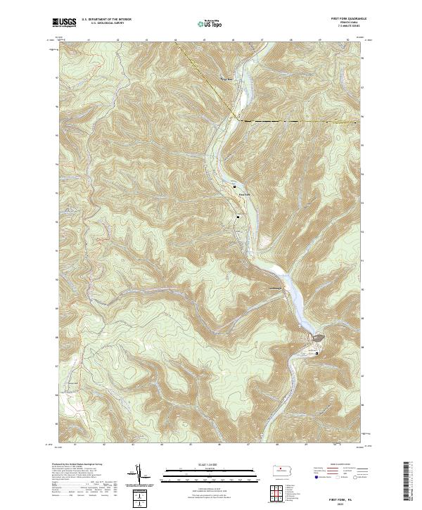 First Fork topographic map thumbnail