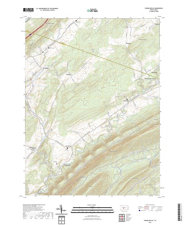 Franklinville topographic map thumbnail