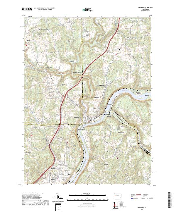 Freeport topographic map thumbnail
