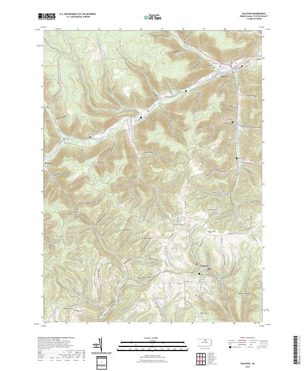 Galeton topographic map thumbnail