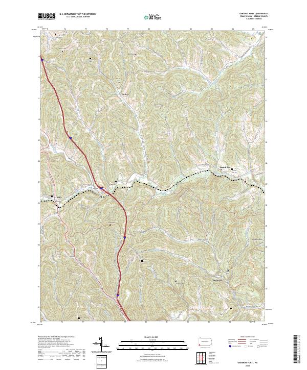 Garards Fort topographic map thumbnail