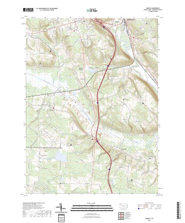 Geneva topographic map thumbnail