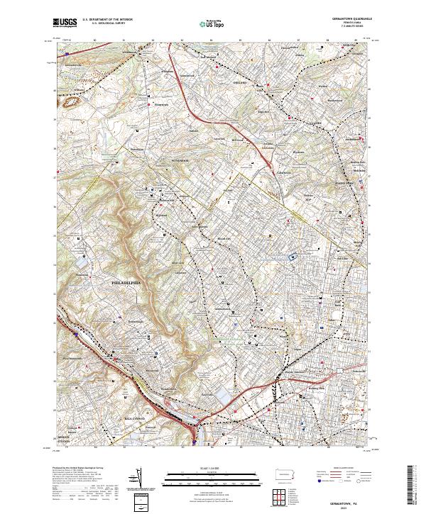 Germantown topographic map thumbnail