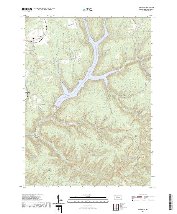 Glen Hazel topographic map thumbnail