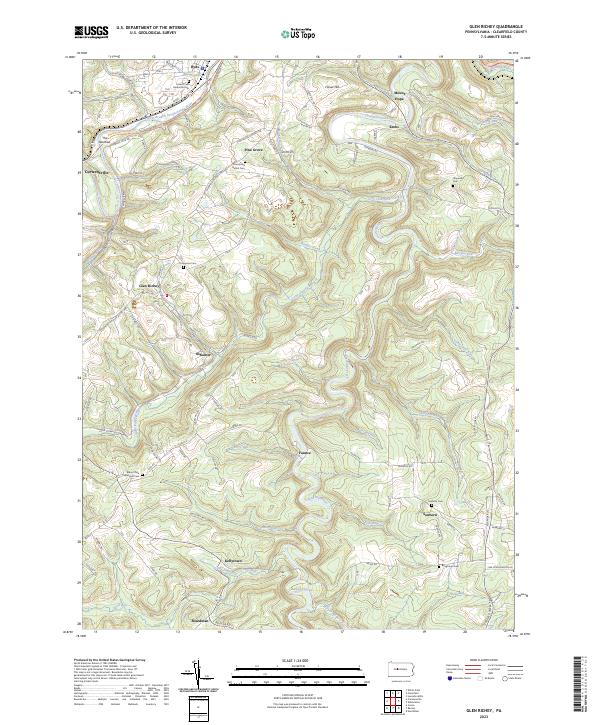 Glen Richey topographic map thumbnail