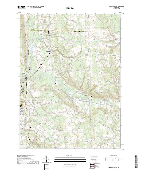 Greenville East topographic map thumbnail