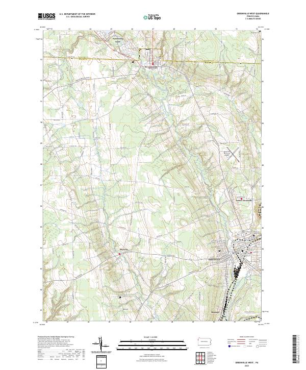 Greenville West topographic map thumbnail