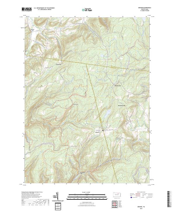 Grover topographic map thumbnail