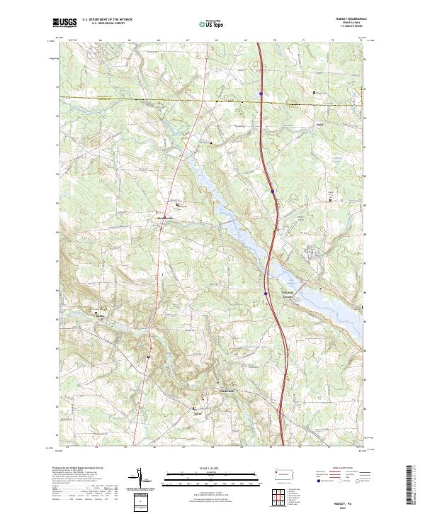 Hadley topographic map thumbnail