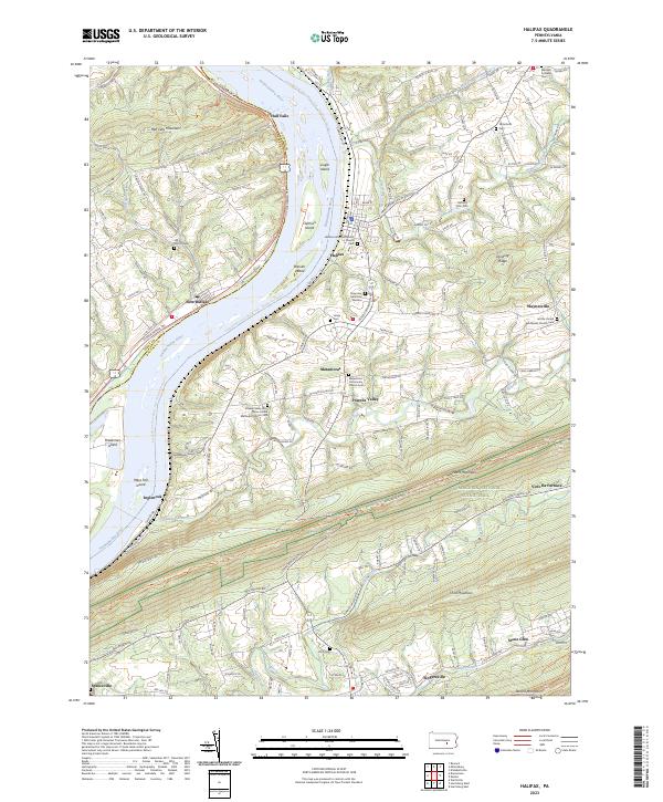 Halifax topographic map thumbnail