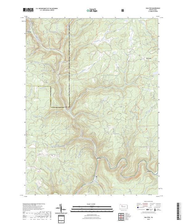 Hallton topographic map thumbnail