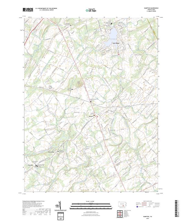 Hampton topographic map thumbnail