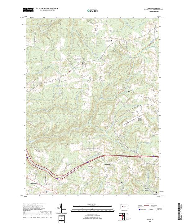 Hazen topographic map thumbnail