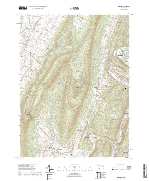 Hopewell topographic map thumbnail