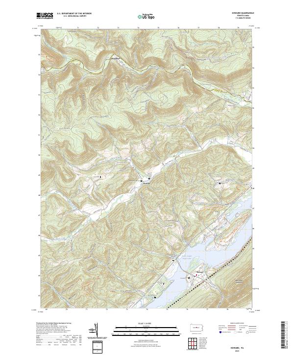 Howard topographic map thumbnail