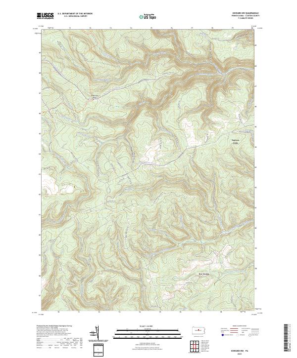 Howard NW topographic map thumbnail